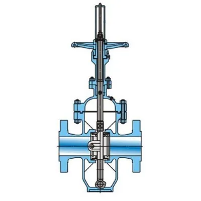 Double Plate Flat Gate Valve with Diversion Hole